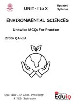EduIQ Environmental Science 2700 MCQs Printed Notes for UGC NET & PhD Entrance Exams 2025