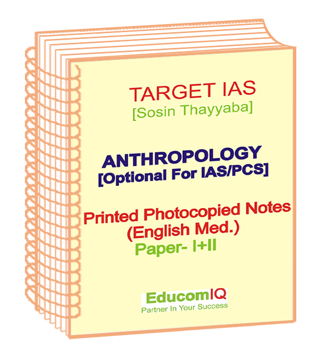 Anthropology Optional Printed Notes By Sosin Mam of Target IAS