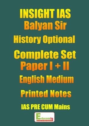History Optional Printed Notes Balyan Sir In English History Optional Printed Notes Balyan Sir In English