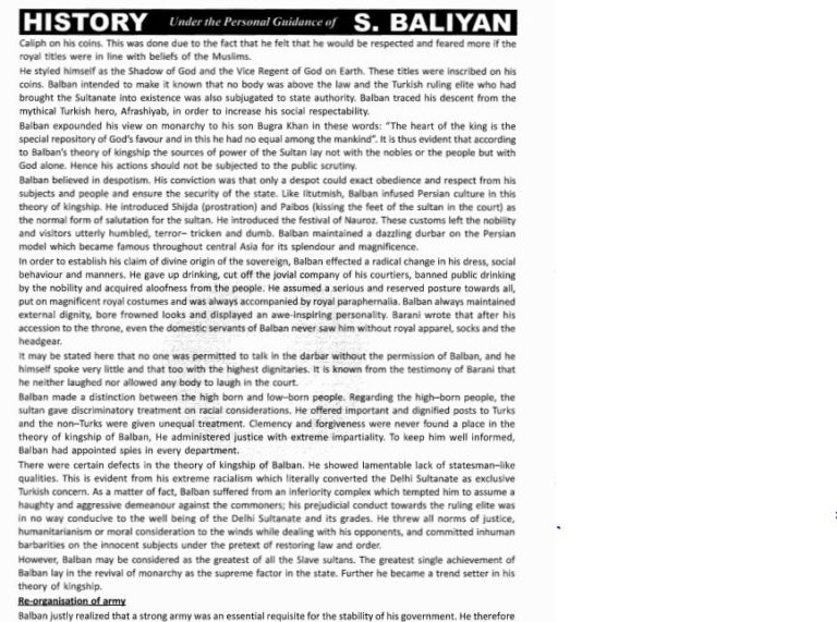 Medieval History Printed Notes For Ias Mains By Balyan Sir In English Medieval History Printed Notes For Ias Mains By Balyan Sir In English