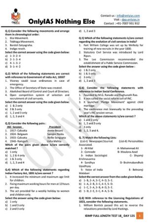 Only IAS Prelims Test Series 17 to 33 in English 2022-a