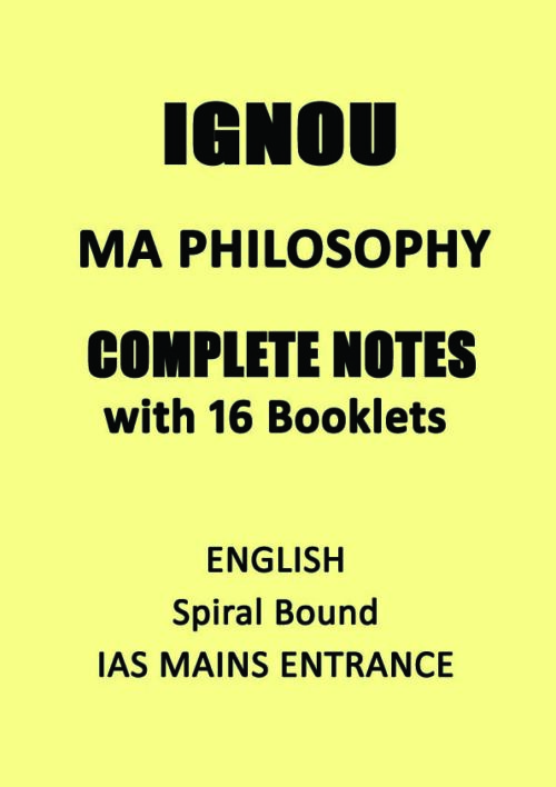 ignou-MA-philosophy-optional-notes-in-english-for-ias-mains-entrance-2022