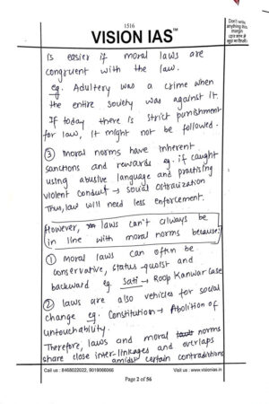 vision-ias-ethics-handwritten-16-test-copy-notes-by-toppers-in-english-for-mains-a