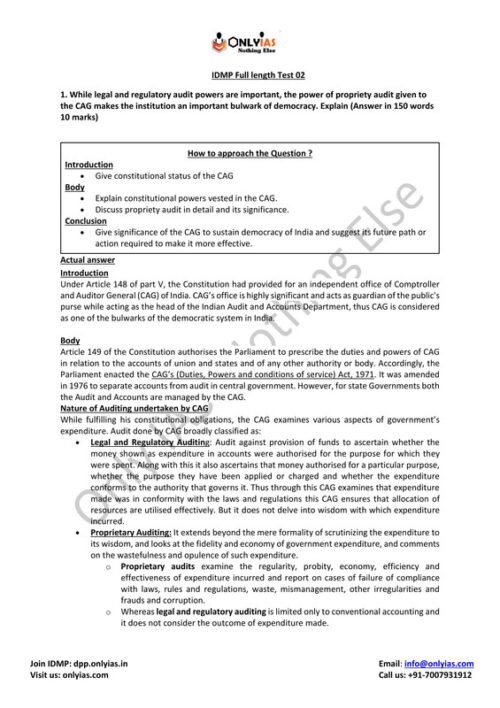 Only IAS Mains 8 Test Series 2023 In English