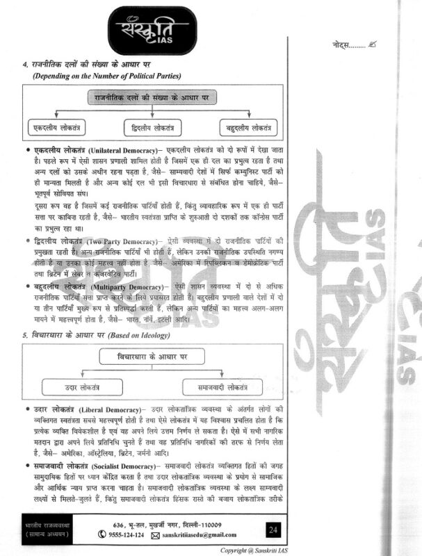 Gs Paper 2 Polity And Governance Notes By Sanskriti Ias In Hindi For Gs Paper 2 Polity And Governance Notes By Sanskriti Ias In Hindi For