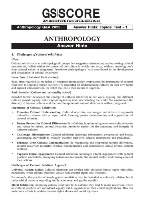 IAS Topper Apala Mishra Rank-9 Anthropology Optional Notes with GS SCORE Test Series for UPSC Mains 2025-f