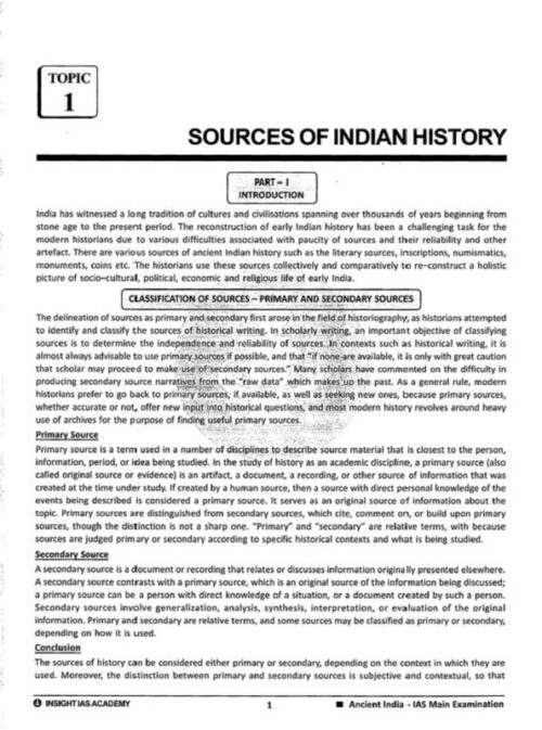 Baliyan Sir’s History Optional Paper-I Printed Notes with GS SCORE Mains Topical Test Series for UPSC-a