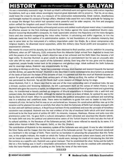 Baliyan Sir’s History Optional Paper-I Printed Notes with GS SCORE Mains Topical Test Series for UPSC-d