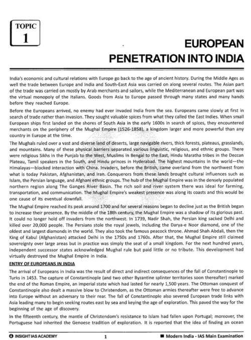 Baliyan Sir Modern History Optional Printed Notes cover with GS SCORE Topical 10 Test for UPSC Mains preparation-b