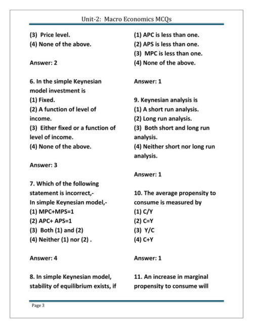 EduIQ Macro Economy Unit-II Notes by Bhardwaj Academy for NTA UGC NET/SET 2025 with MCQs-f