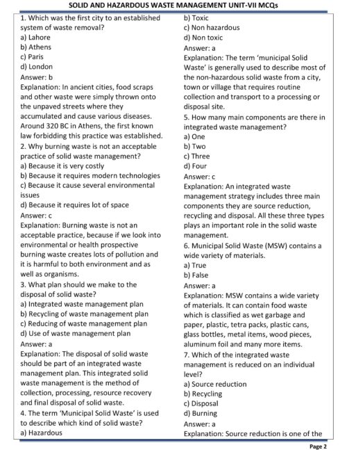 EduIQ Unit 7 & 8 Environmental Science Notes for UGC NET 2025, including Solid Waste Management and Environmental Legislation.-e