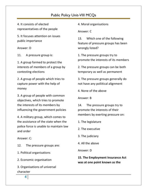 EduIQ Public Administration Printed Notes (Unit VII & VIII) with PYQs for UGC NET 2025 & Competitive Exams.-e