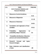EduIQ Unit 5 & 6 Printed Notes for UGC NET Commerce with MCQs for Business Statistics, Research Methods, and HRM.-a