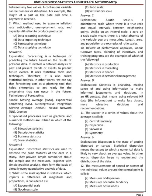 EduIQ Unit 5 & 6 Printed Notes for UGC NET Commerce with MCQs for Business Statistics, Research Methods, and HRM.-f
