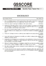IAS Gurukul Sociology Paper-I Notes by Pranay Agarwal with GS SCORE 5 Test Series-e