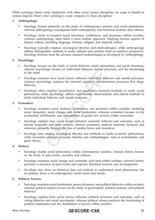 IAS Gurukul Sociology Paper-I Notes by Pranay Agarwal with GS SCORE 5 Test Series-h
