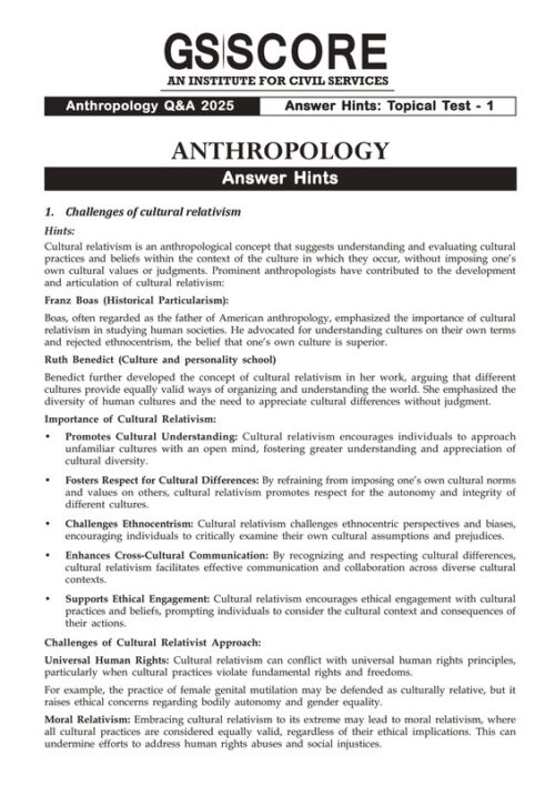 IAS Topper Apala Mishra Rank-9 Physical Anthropology Optional Handwritten Notes Paper 1 with GS SCORE Topical 10 Tests for UPSC Mains 2025 English Medium-f
