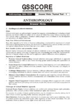 Anthropology Optional Notes Vol. 1–4 with GS SCORE Topical 10 Test Series for UPSC Mains 2025 in English-f