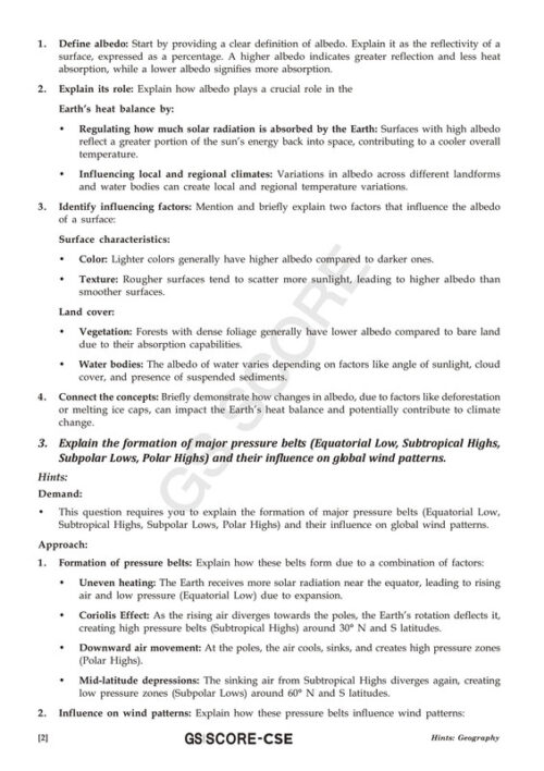 Indian Geography Optional Class Notes Paper 1 by Shabbir Sir with GS SCORE 5 Topical Test in English for UPSC Mains 2025-f
