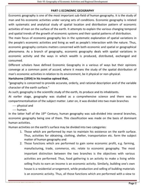 EduIQ Geography Unit-V & VI Printed Notes with MCQs for UGC NET, SET, JRF & PhD Entrance 2025-c