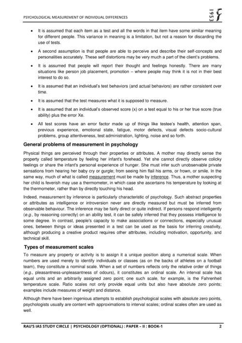 Psychology Notes of Paper-2 by Rau IAS for Mains 2024-c