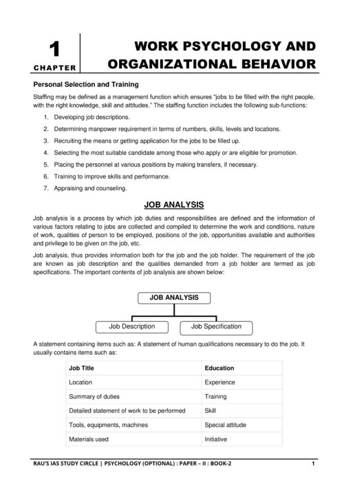 Psychology Notes of Paper-2 by Rau IAS for Mains 2024-f