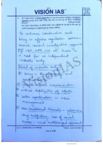 Vision IAS Topper Komal’s handwritten GS & Ethics Test Copy Notes cover – English Medium, Mains 2025-a