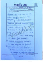 Vision IAS Topper Komal’s handwritten GS & Ethics Test Copy Notes cover – English Medium, Mains 2025-c