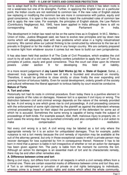 EduIQ Public International Law & Law of Crimes, Torts, and Consumer Protection Notes with MCQs – For CSIR UGC-NET, SET, PhD, JRF Exams-g