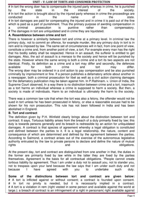 EduIQ Printed Notes – Law of Torts, Consumer Protection, Commercial & Family Law with MCQs for UGC-NET, SET, JRF & PhD Exams-b