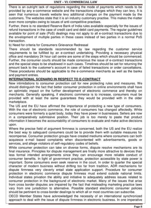 EduIQ Law Printed Notes Units 6 to 10 with MCQs for CSIR UGC-NET SET PHD JRF Exam Preparation-e