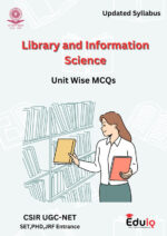 Eduiq Library Science MCQs and Answers Printed Notes cover for CSIR UGC NET SET JRF exam preparation