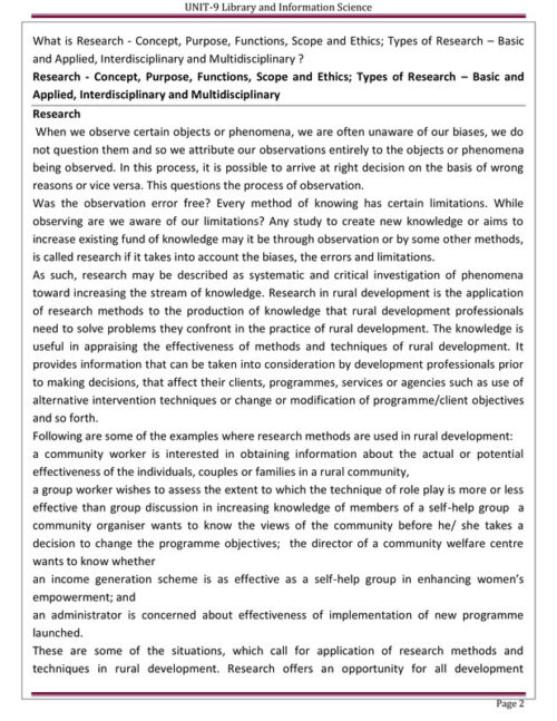 EduIQ Library Science Unit 7 to 9 Printed Notes with MCQs and Answers for CSIR UGC NET SET JRF Exam-c
