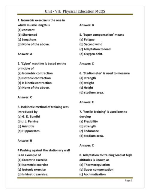 EduIQ Physical Education Notes Unit 7 and 8 with MCQs for CSIR UGC NET SET JRF Exam-e