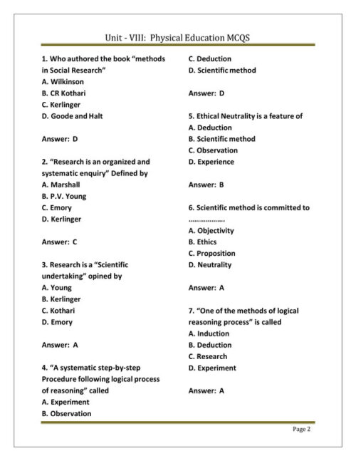EduIQ Physical Education Notes Unit 7 and 8 with MCQs for CSIR UGC NET SET JRF Exam-g