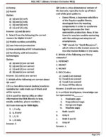 EduIQ Library Science Unit 7 to 9 Printed Notes with MCQs and Answers for CSIR UGC NET SET JRF Exam-e