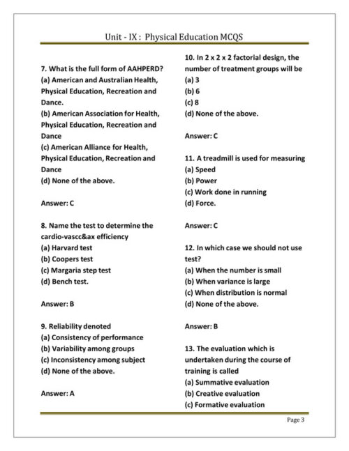 EduIQ Physical Education Notes Unit 6 to 10 with MCQs for CSIR UGC NET SET JRF-i