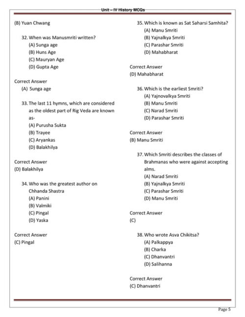 EduIQ Unit 1 to 5 Printed Notes of History for UGC NET 2025 – Complete Study Material with MCQs-l