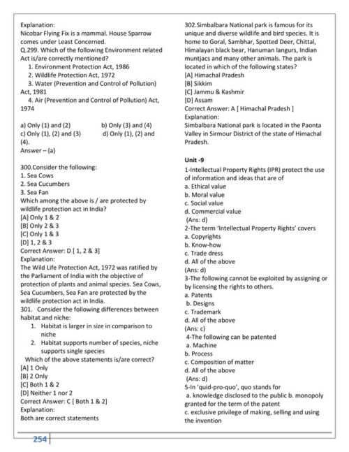 EduIQ printed notes cover of EVS Human & Property Rights, IT Law & Comparative Public Law with MCQs for CSIR UGC-NET SET PHD JRF preparation-j