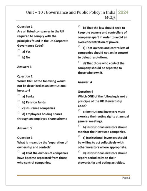 EduIQ PSIR Unit 9 and 10 Printed Notes by Bhardwaj Academy with MCQs for UGC NET/SET 2025-f