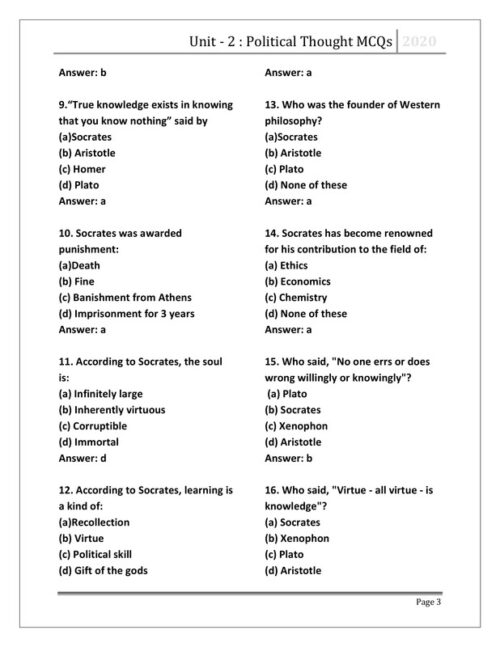PSIR Unit-wise MCQ Notes by EduIQ for UGC NET JRF – Set of 2 Booklets-b