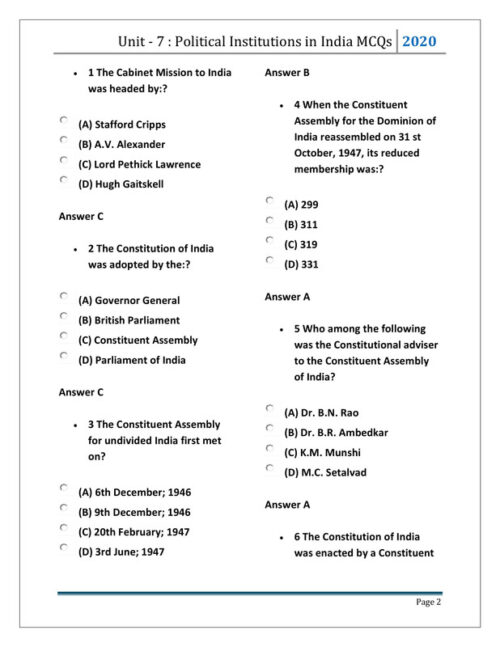 PSIR Unit 7 and 8 Printed Notes by Bhardwaj Academy for UGC NET/SET 2025 – 2 Booklet Set-f