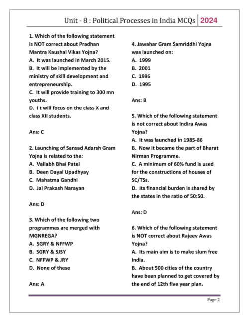 PSIR Unit 7 and 8 Printed Notes by Bhardwaj Academy for UGC NET/SET 2025 – 2 Booklet Set-h