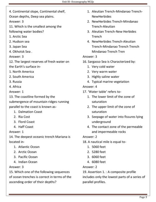 EduIQ Unit-Wise 1 to 10 Geography MCQs Printed Notes Booklet for UGC NET SET JRF 2025-e
