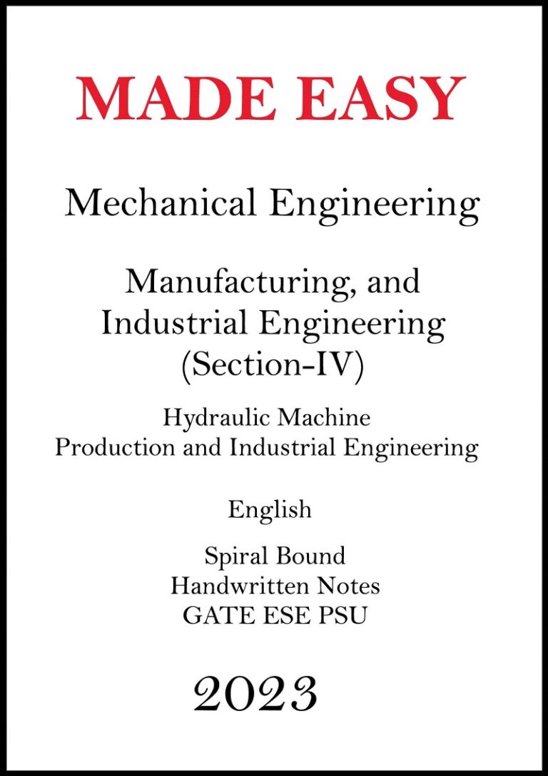 Mechanical Engineering Handwritten Notes of Manufacturing and ...