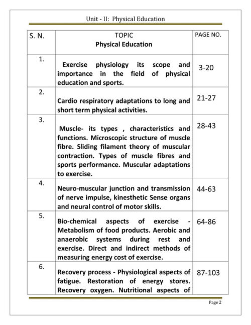 EduIQ Physical Education Unit 1 and 2 Printed Notes with MCQs and Answers for CSIR UGC NET SET JRF exam preparation-b