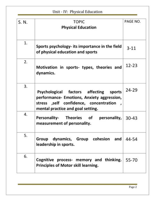 EduIQ Physical Education Notes Unit 3 & 4 with MCQs for CSIR UGC NET SET JRF-b