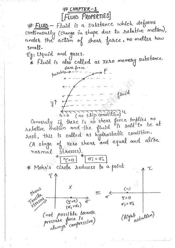 Mechanical Engineering Handwritten Notes of Fluid Mechanics and Thermal ...