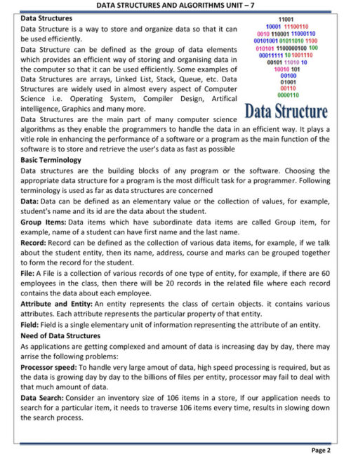 Eduiq CSA Unit 7 and 8 Computer Science Notes with MCQs for UGC NET JRF-b